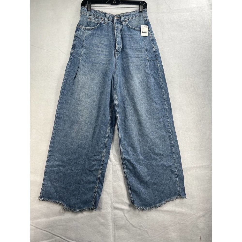 Free People Old West Slouchy Jeans Size 27 High Rise Flaw Read